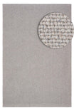 ALYA Grey 100% New Zealand Wool Soft Fluffy Textured Modern Scandinavian Bohemian Living Room Rug