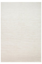 Serya Viscose Beige-White Modern Textured Densely Woven Minimal Plain Living Room Rug
