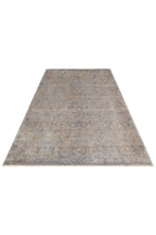 Atlas Series Carpet, Beige, Ethnic Uşak Pattern, Fringed, Lyocell Textured, Special Loom-Made Living Room Carpet