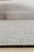 KORDANO Doğal Sisal Dokulu Modern Gri Kilim Kolay Temizlenebilir İskandinav Salon Halısı - Metalik