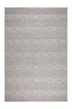 EVORA Gray Textured Loop Pile Rug Bohemian Scandinavian Style Soft Modern Living Room Rug