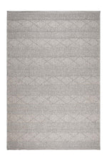 EVORA Gray Textured Loop Pile Rug Bohemian Scandinavian Style Soft Modern Living Room Rug