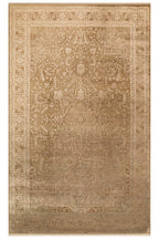 Toscana Retro Desenli Kahverengi Overdyed, Yumuşak Tuşeli Klasik Rayon Viskon Dokuma Salon Halısı