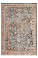 VALERIA Multicolored Uşak Patterned Polyester Soft Textured Densely Woven Classic Modern Living Room Rug
