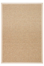 COSTA SISAL Colorful Beige Bordered Easy-to-Clean Kilim Non-Shedding Woven Textured Living Room Rug