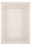 LESSI White Abstract Pattern Non-Slip Washable Base Rug Chenille Cotton Vintage Living Room Rug - Multicolored