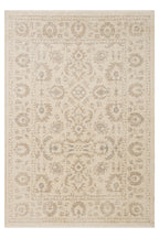 LESSI Bej Etnik Desenli Kaymaz Yıkanabilir Tabanlı Kilim Şönil Pamuk Vintage Salon Halısı - Turuncu