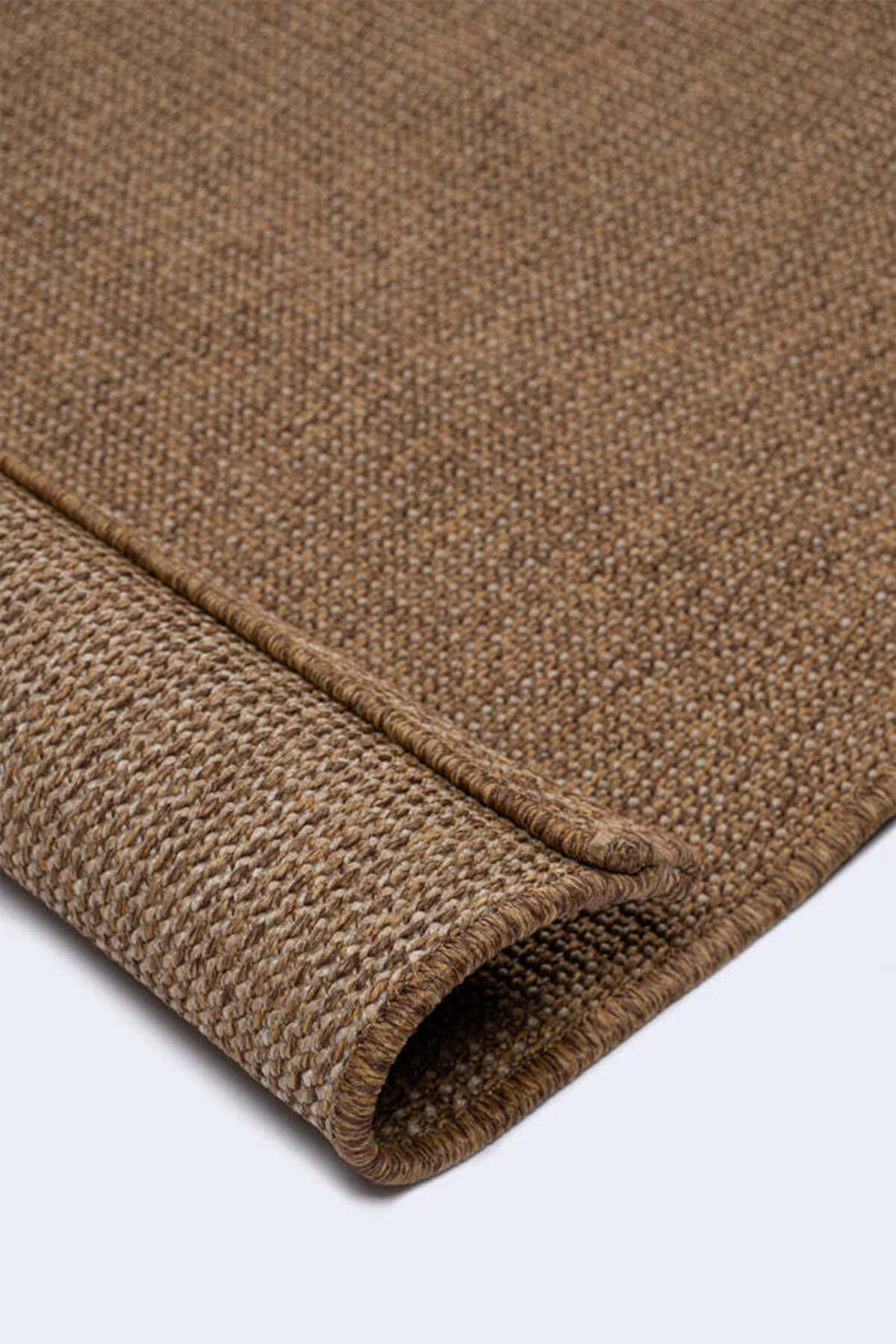 Sisalo Suit Kahverengi Doğal Sisal Jüt Görünümlü Modern Bohem İskandinav Minimal Salon Halısı - Kahverengi