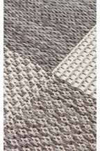 MERLİN Gri Patchwork Desenli Kaymaz Tabanlı Kilim Modern İskandinav Hav Vermeyen Salon Antre Halısı - Gümüş