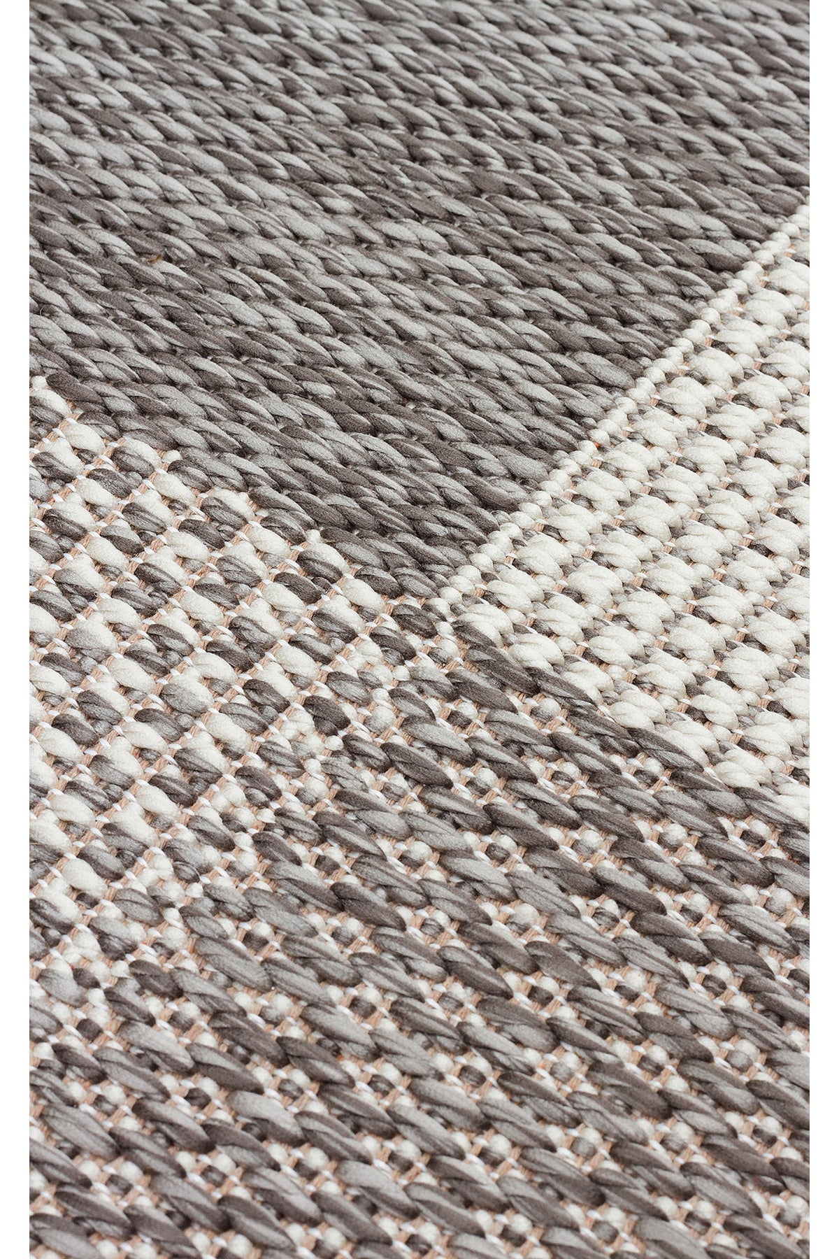 MERLİN Gri Patchwork Desenli Kaymaz Tabanlı Kilim Modern İskandinav Hav Vermeyen Salon Antre Halısı - Gümüş