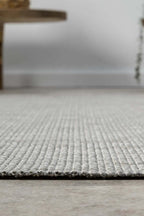 KORDANO Doğal Sisal Gri Dokulu Modern Kilim Kolay Temizlenebilir İskandinav Salon Halısı - Gümüş