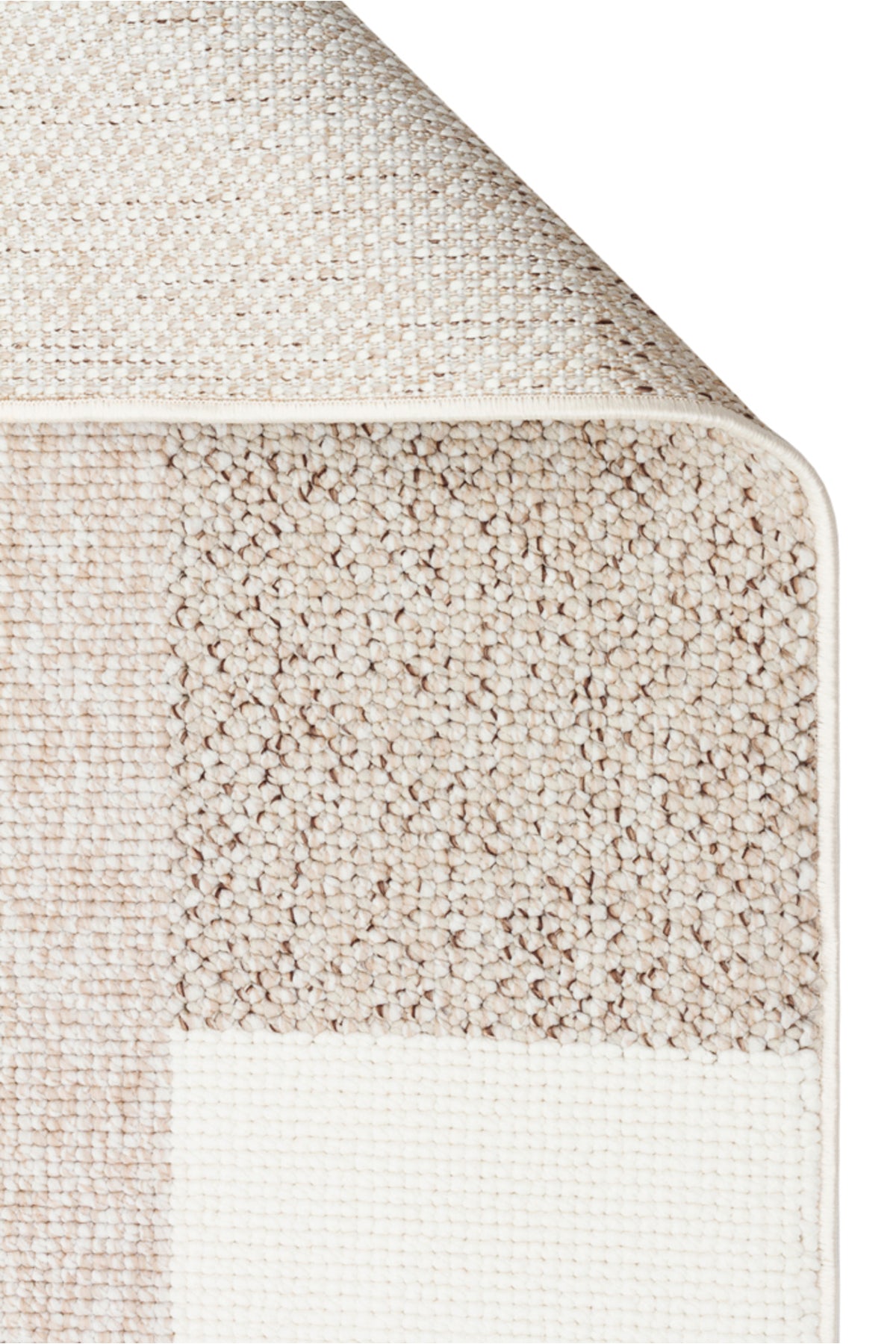 VALEN Sisal Bej Modern Dokulu Hav Toz Vermez Polyester Salon Mutfak Koridor Yatak Odası Halısı - Krem