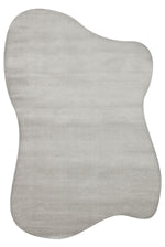 Vera Morfea Asymmetric Grey Rug, Non-shedding, Soft Touch, Modern Bedroom, Hallway, Living Room Rug - Grey