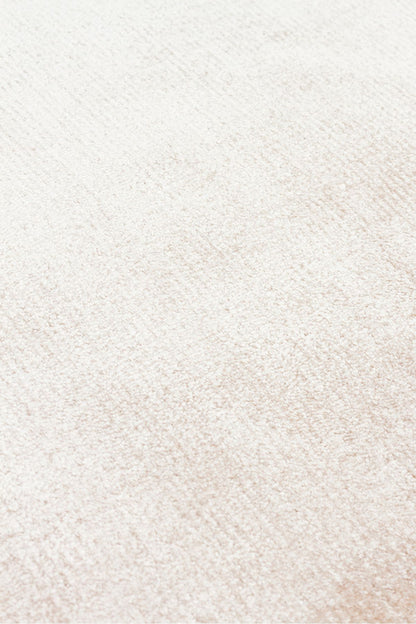 Alure Bej El Dokuma Saf Bambu Halı Lüks Yumuşak Minimalist Modern Salon ve Oturma Odası Halısı - Bej