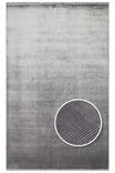 Alva Anthracite Solid Color Plain Modern Simple Minimal Classic Fringed Hallway, Living Room, Lounge Rug