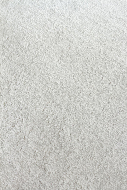 Alure Gümüş Renk El Dokuma Saf Bambu Halı Lüks Yumuşak Minimalist Modern Salon ve Oturma Odası Halı - Gümüş