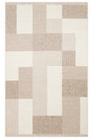 VALEN Sisal Beige Modern Textured Non-Shedding Polyester Living Room Kitchen Hallway Bedroom Rug - Cream