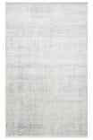 PEARLY Blue Modern Soft Textured Non-Shedding Non-Slip Washable Living Room Rug with Distressed Beige Pattern
