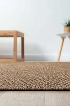 KORDANO Doğal Sisal Koyu Bej Dokulu Modern Kilim Kolay Temizlenebilir İskandinav Salon Halısı - Çok Renkli