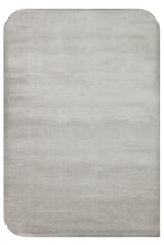 Vera Morfea Oval Edges Plain Grey Rug, Non-shedding, Soft Touch, Modern and Stylish Living Room Rug - Grey 05