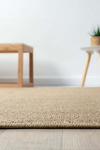 KORDANO Bej Balık Sırtı Dokulu Sisal Modern Kilim Kolay Temizlenebilir İskandinav Salon Halısı - Turkuaz