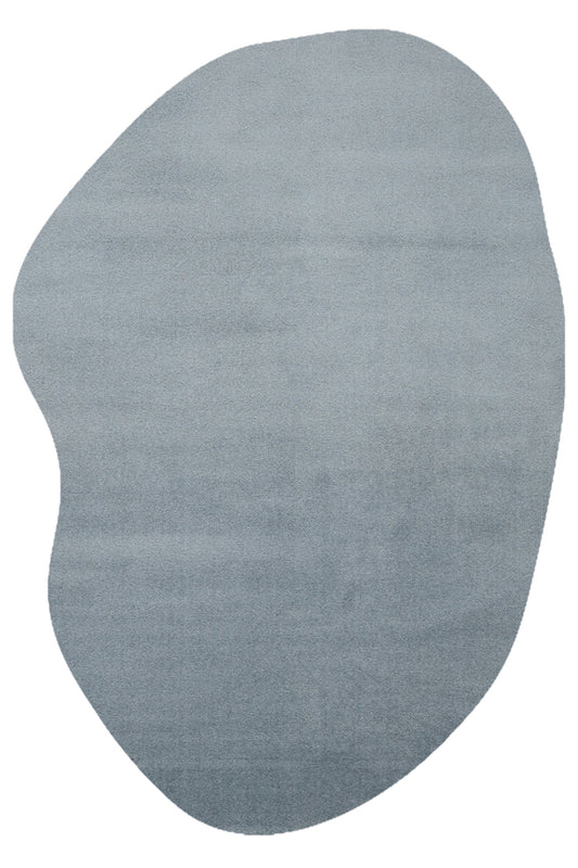 VERA MULTİ MORFEA Modern Amorf Mavi Yumuşak Dekoratif Mikro Polyester Minimal Salon Halısı - Lacivert