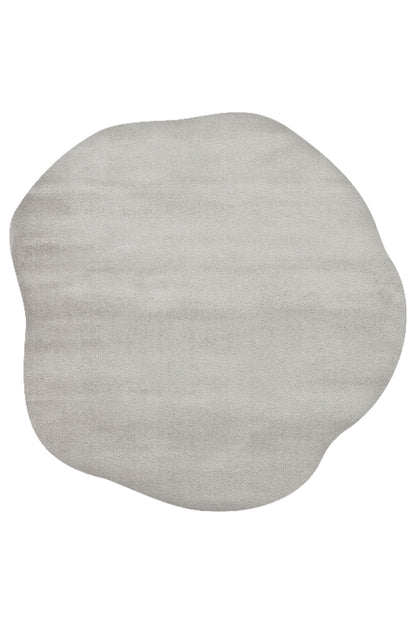 Vera Morfea Hav Toz Vermez Gri Modern Asimetrik Halı Yumuşak Tuşe Yatak Odası Koridor Salon Halısı - Gri 04