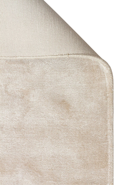 Alure Kum Rengi El Dokuma Saf Bambu Halı Lüks Yumuşak Minimalist Modern Salon ve Oturma Odası Halısı - Sand