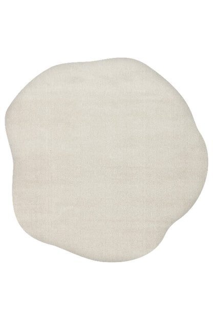 Vera Morfea Hav Toz Vermez Açık Gri Asimetrik Düz Halı Yumuşak Tuşeli Modern Şık Salon Halısı - Açık Gri 02