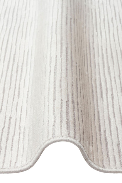 Royal Gri Renk Düz Modern Parlak Viskon 100% Viskon Yumuşak Salon Halısı - Gri 01