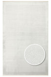 Alva Gray Solid Color Plain Modern Simple Framed Fringed Hallway, Living Room, Lounge Rug