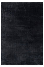 Black Natural Stone Textured Hand-Woven 100% New Zealand Wool Luxury Thick Living Room Rug