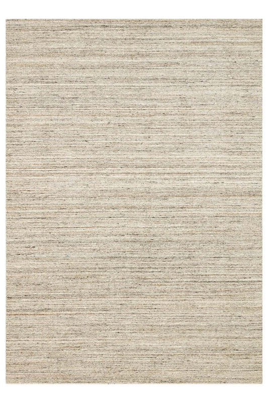 Bloom Taş Rengi El Dokuma Yün Viskon Halı Modern İskandinav Kalın Lüks Salon ve Yatak Odası Halısı - Stone