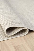 KORDANO Doğal Sisal Dokulu Modern Krem Kilim Kolay Temizlenebilir İskandinav Salon Halısı - Haki