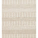 Emma Hand-Woven Ecru Beige Striped Scandinavian Knitted Textured Wool Blend Lint-Free Modern Bedroom Living Room Rug - Yellow