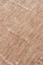 LESSI Vizon Dokulu Kaymaz Yıkanabilir Tabanlı Kilim Şönil Pamuk Modern Salon Mutfak Koridor Halısı - Kahverengi