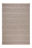 EVORA Beige Textured Boucle Rug Bohemian Scandinavian Style Soft Modern Living Room Rug
