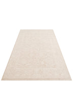 Antique Persian Vintage Classic Cream Ethnic Motif Polyester Authentic Hallway Kitchen Living Room Rug