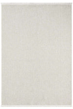 KORDANO Krem Dokulu Doğal Sisal Saçaklı Modern Kilim Kolay Temizlenebilir İskandinav Salon Halısı