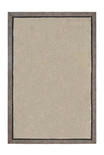 GRANDE Bordered Gray Luxury Carpet Velvet Soft Touch Modern Premium Stylish Living Room Rug