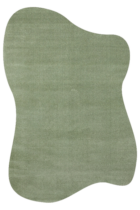 VERA MULTİ MORFEA Yeşil Modern Amorf Yumuşak Dekoratif Mikro Polyester Minimal Salon Halısı - Yeşil