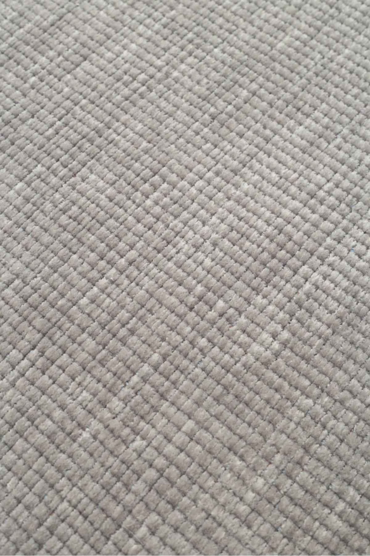 LESSI Gri Düz Renk Kaymaz Tabanlı Yuvarlak Kilim Pamuk Şönil Modern Salon Mutfak Koridor Halısı - Inox
