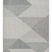 KELY Gri Dokulu Geometrik Desenli Modern Halı Hav Vermez Dokuma Salon Mutfak Koridor Halısı - Mavi