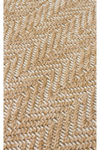 COSTA SISAL Hasır Dokulu Beyaz Bej Beyaz Hav Vermez Mutfak Salon Kolay Temizlenebilir Kilim - Beyaz