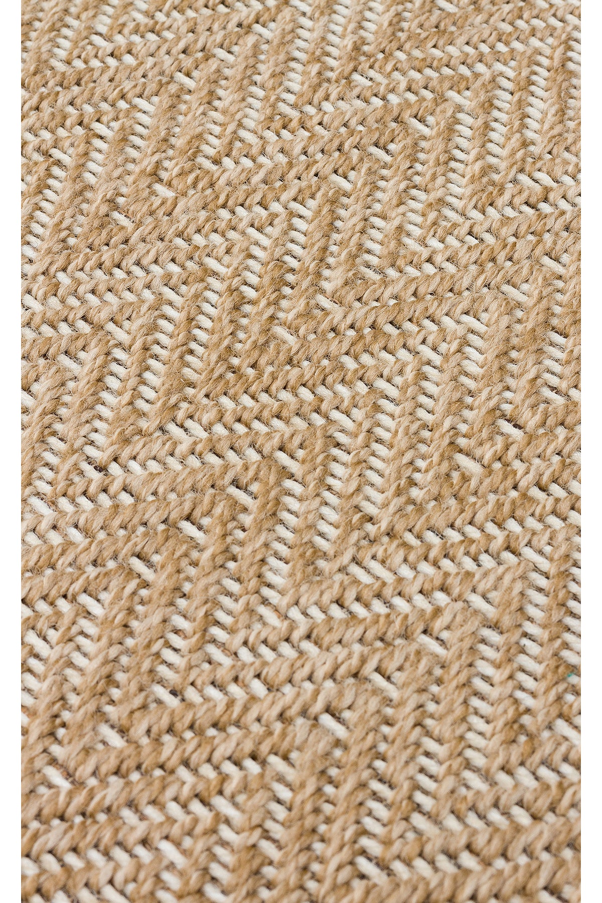 COSTA SISAL Hasır Dokulu Beyaz Bej Beyaz Hav Vermez Mutfak Salon Kolay Temizlenebilir Kilim - Beyaz