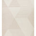 MERLIN Beige Geometric Pattern Non-Slip Kilim Modern Scandinavian Non-Shedding Living Room Hallway Rug - Ecru