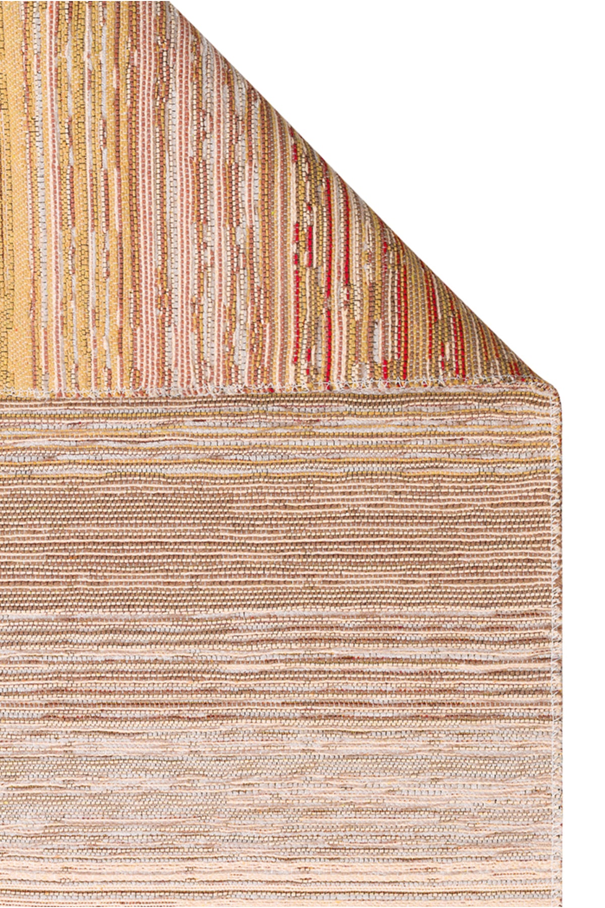 MİRA Çok Renkli Çift Taraflı Yıkanabilir Kilim Modern Ombre Renk Geçişli Polyester Şönil Kilim - Çok Renkli