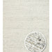 Emma Hand-Woven Light Gray Plain Scandinavian Knit Textured Wool Looped Modern Bedroom Living Room Rug - Turquoise