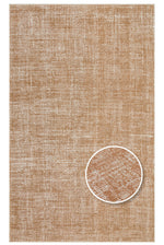 AURA Orange Minimal Soft-Textured Non-Shedding Polyester Modern Living Room, Bedroom, Hallway Rug