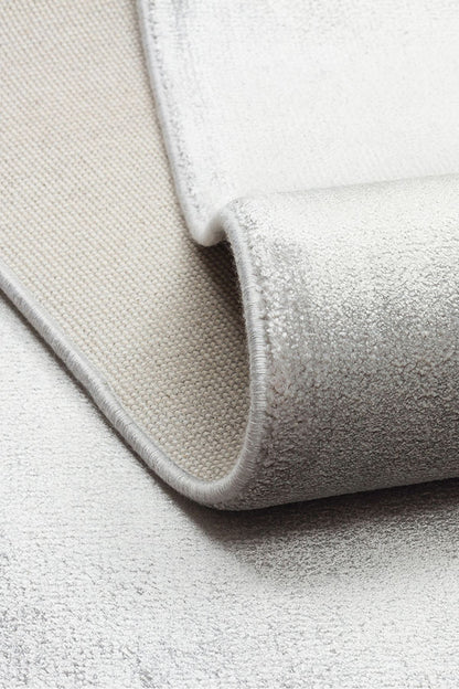 Luma Gri Tek Renk Sade Saf Bambu Doğal Malzeme Halı Minimalist Parlak Modern Lüks Salon Halısı - Gri